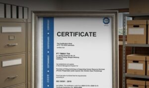 pt timah raih sertifikat iso
