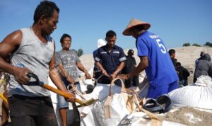 timah dan nelayan kompak gotong royong jaga muara jelitik