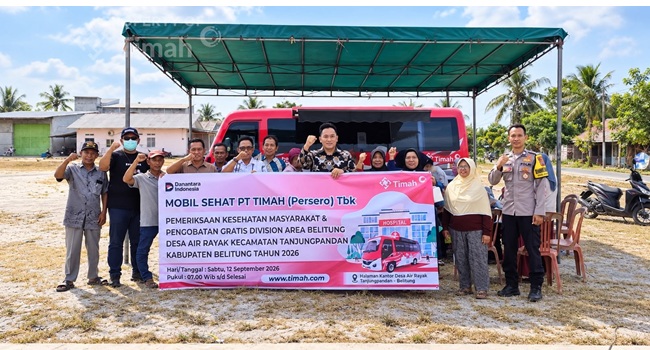 pt timah hadirkan layanan kesehatan gratis