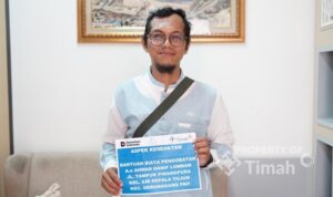 pt timah menguatkan perjuangan keluarga ahmad hanif jalani pengobatan